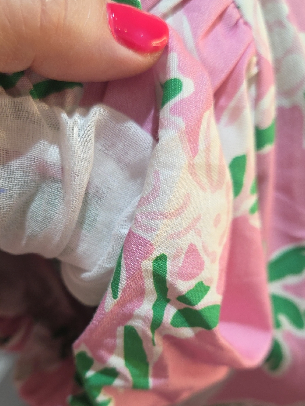 Nwt XXL STS SAIL TO SABLE Pink Palm-Print Maxi Dress with Mandarin Collar - Picture 11 of 17